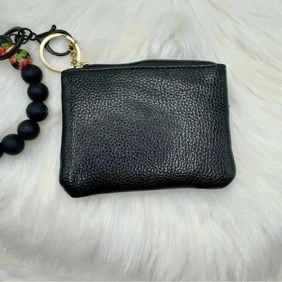 Carmella Card Coin Wristlet in Black - Picture 2 of 6